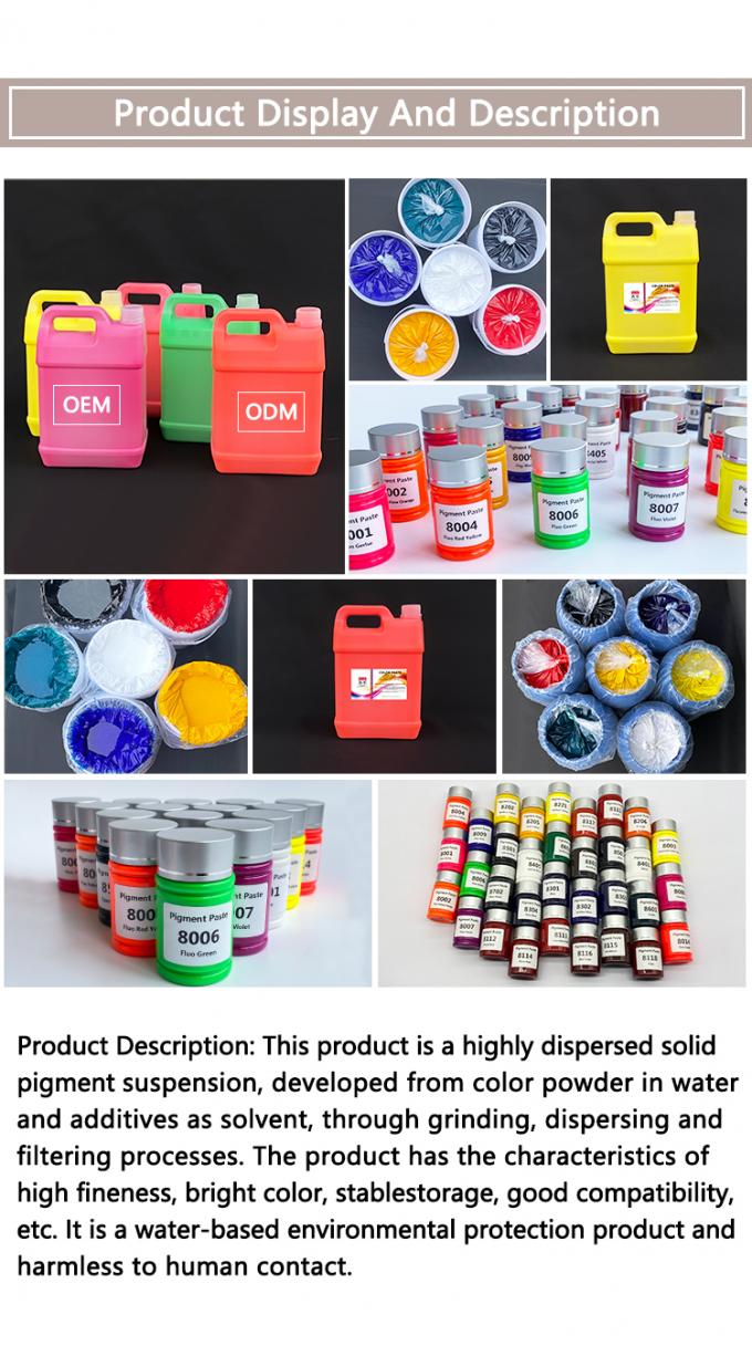 Water-based Fluorescent Color Paste Series Fluorescent Lemon Yellow Fluorescent Green 2