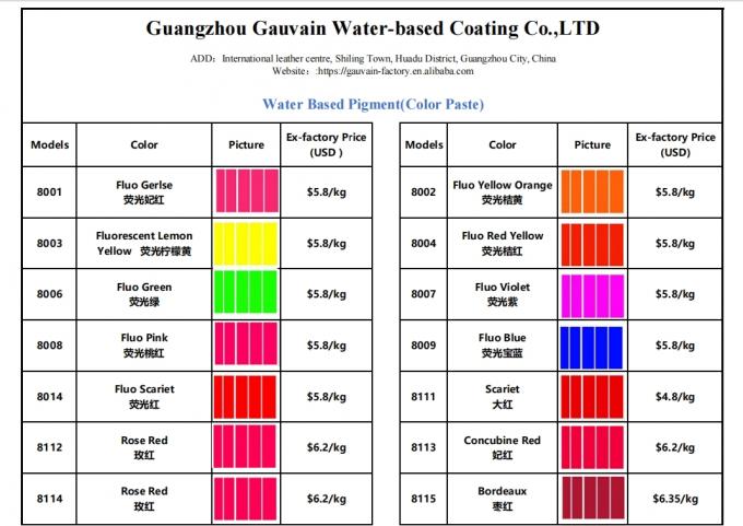 Water-based Fluorescent Color Paste Series Fluorescent Lemon Yellow Fluorescent Green 4