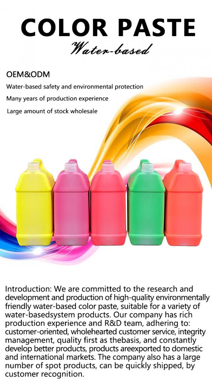 Wholesale Water Based Dye Pigment Paste 8401 White Organic Liquid Color Pigments for Coating 0