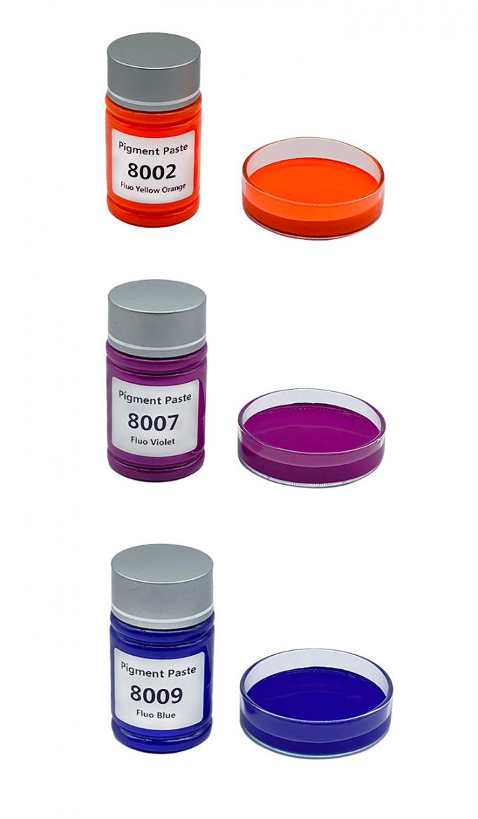 Manufacturer Supply Water Based Fluorescent Pigment Paste for Aqueous Coatings Fluo Gerlse  Color Paste 6