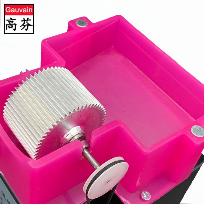 Single Side Leather Edge Dyeing Box Machine With Iron Lid for Belt Bags Making 14