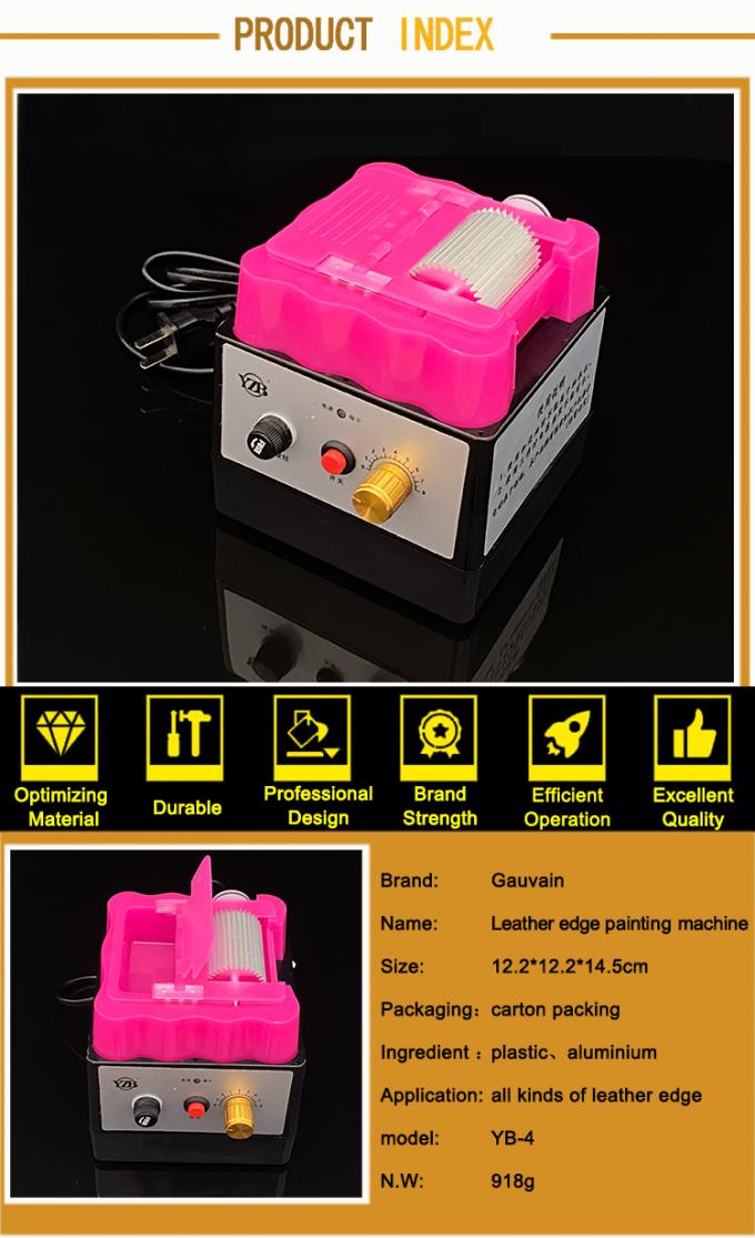 Single Side Leather Edge Oil Inking Dyeing Box Machine for Belt Bags Making 6