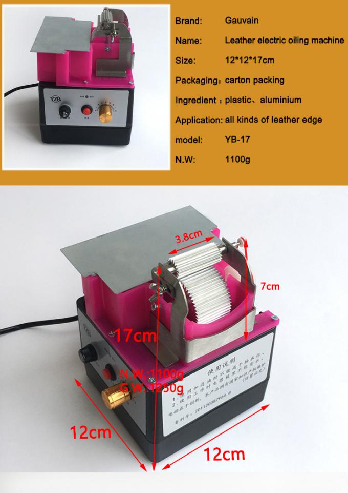Single Side Double Roller Leather Edge  Dyeing Machine Used for Leather Curved or Straight Edge 8