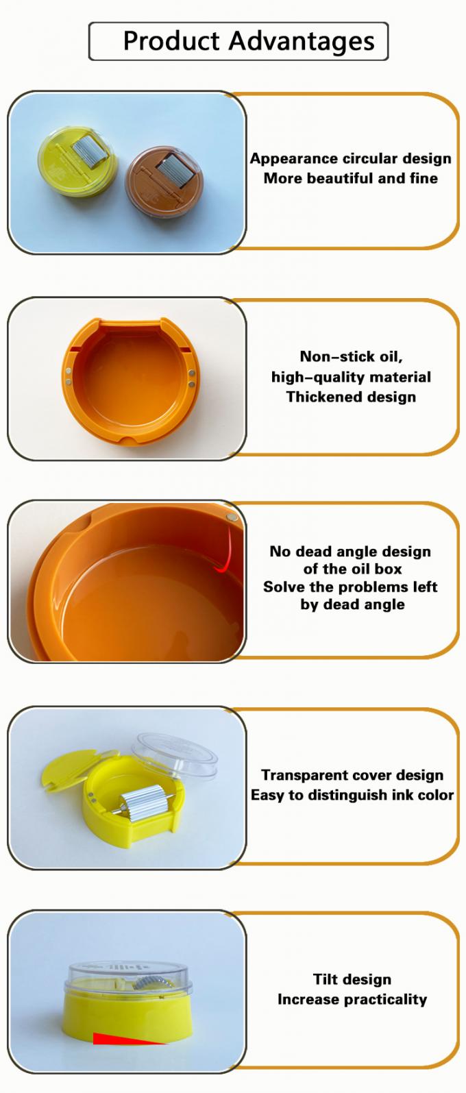 Round Oil Side Box, Stylish, Beautiful and Fine, Easy to Oil and Easy to Clean 14