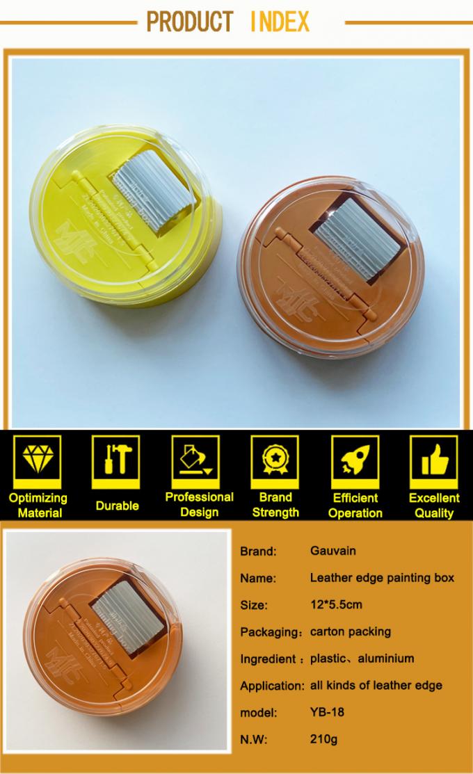 Manual Round Bearingless Roller Painting Box for Leather Edge Coating Dyeing Tool OEM 6
