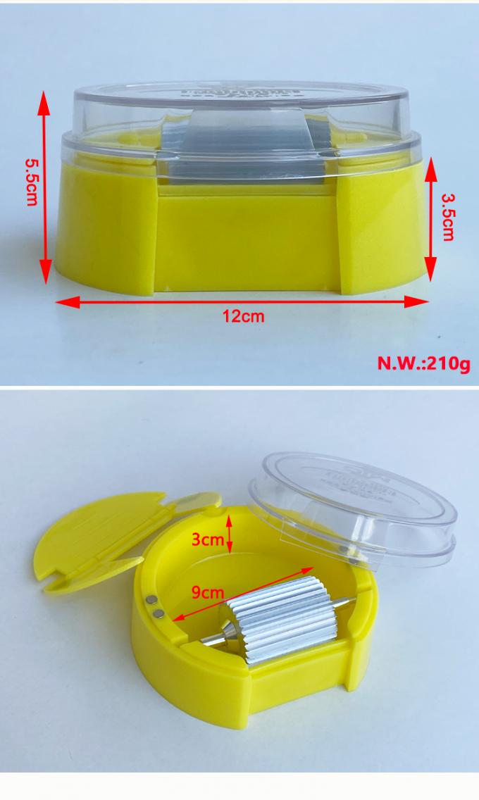 Manual Round Bearingless Roller Painting Box for Leather Edge Coating Dyeing Tool OEM 8