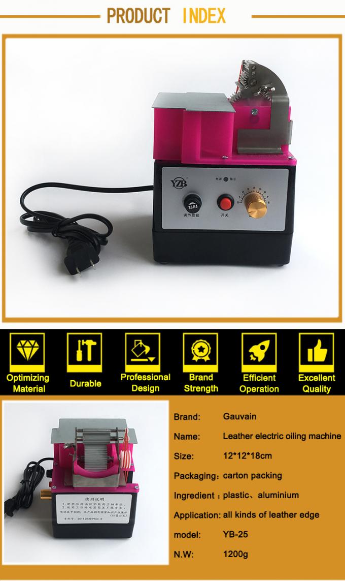 Single-sided Three-wheel Leather Edge Dyeing Machine for Leather Curved Edge or Straight Edge 6