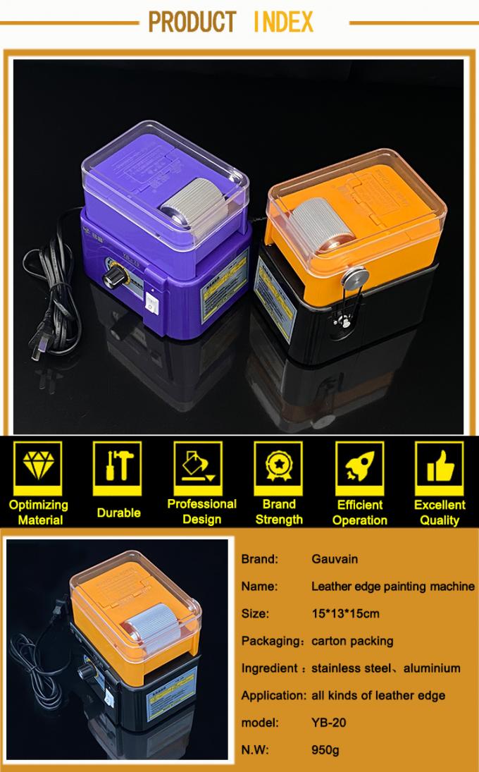 MIC Electric Leather Edge Painting Box Non-Stick Coating Easy Clean Easy Operation Edge Painting Machine 220V 6