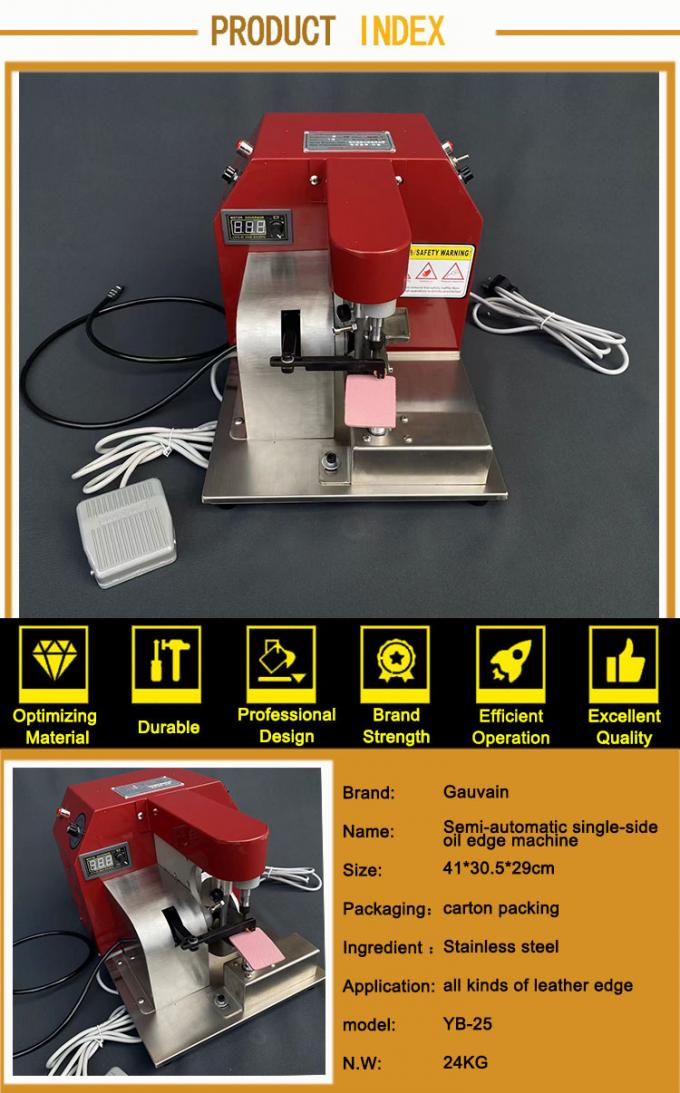 Single Side Electrical Leather Edge Dyeing Machine 6