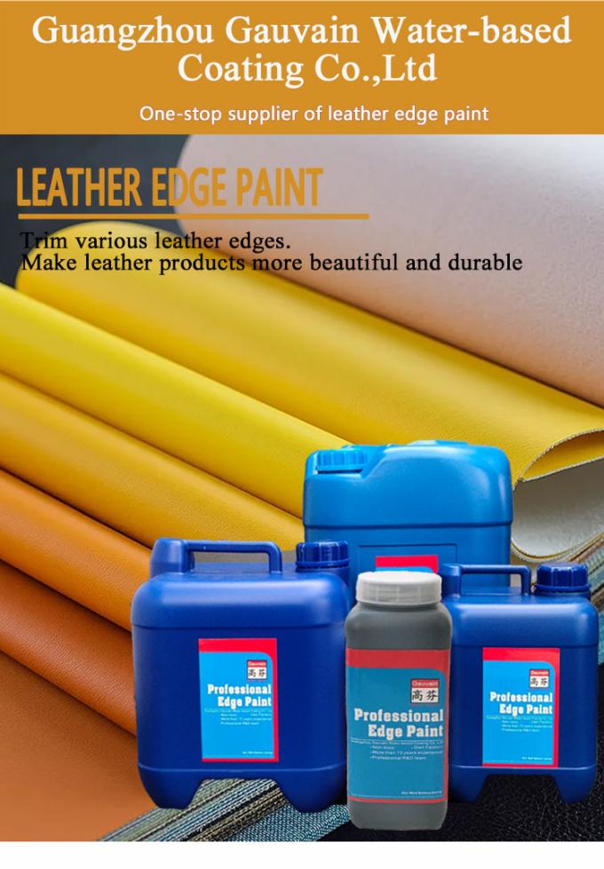 Customized Bags Shoes Wallets Leather Furniture Water-based Acrylic Anti-cracking Color Edge Ink 0