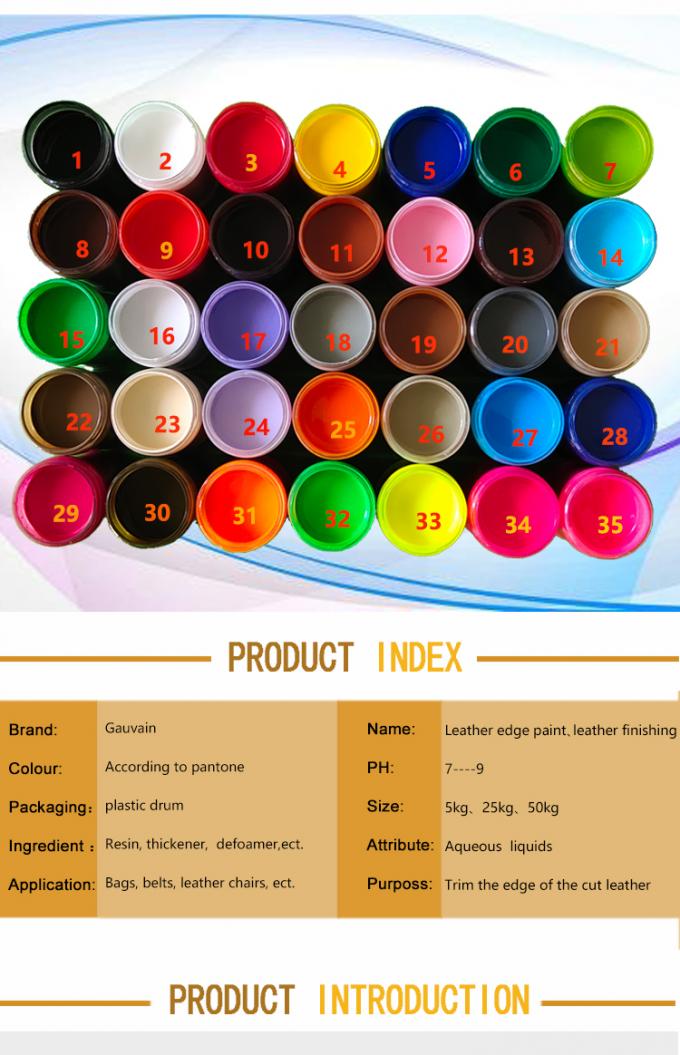 Water Based Polyurethane Glitter Leather Edge Paint Liquid Coating for Furniture Leather Belts Bags Straps Shoe Uppers 2