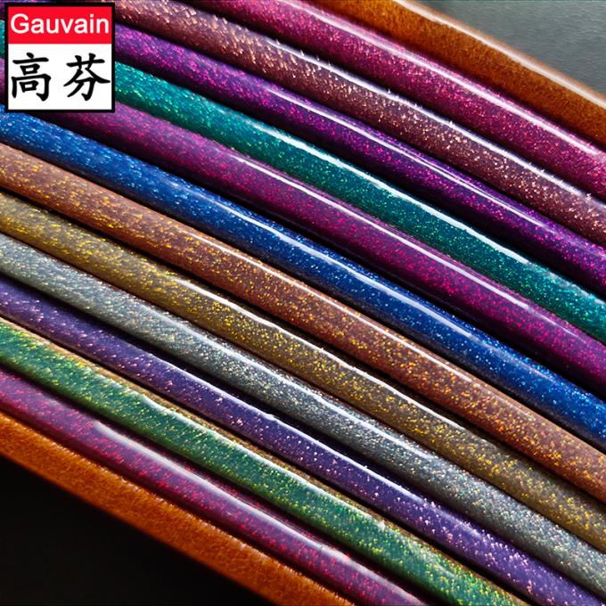 Water Based Polyurethane Glitter Leather Edge Paint Liquid Coating for Furniture Leather Belts Bags Straps Shoe Uppers 4