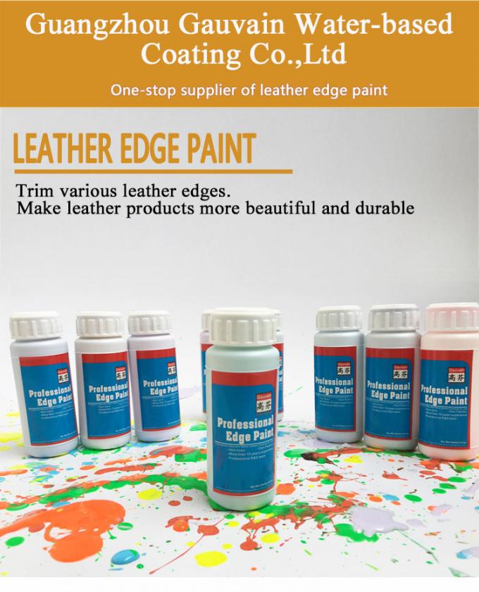 Water Based Leather Edge Coating Paint for PU Leather Bag Wallet Shoes Belt Color Edge Ink 12