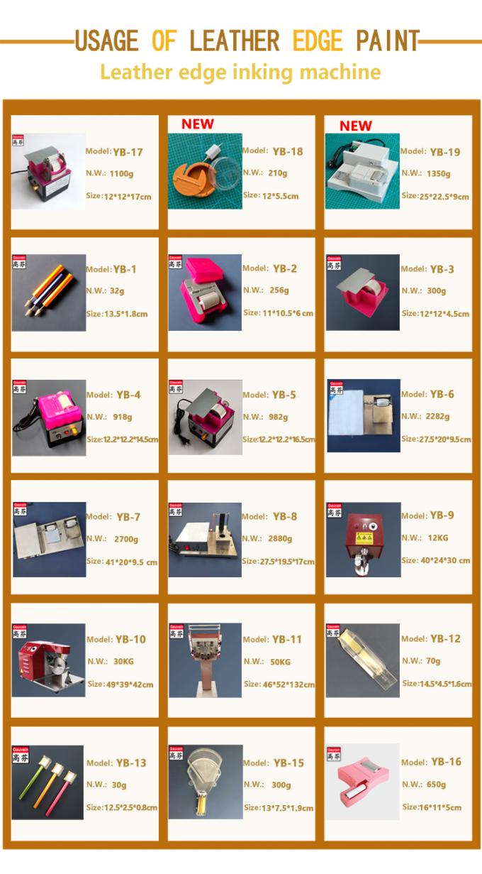 Premium Series Colors Water Base Leather Edge Ink for Leather Handbags and Shoes Edge Paint 100ml/bottle 14