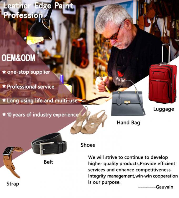 Factory Direct Sales Water Based Leather Bags Black Anti-cracking Quick-drying Acrylic Edge Paint 0