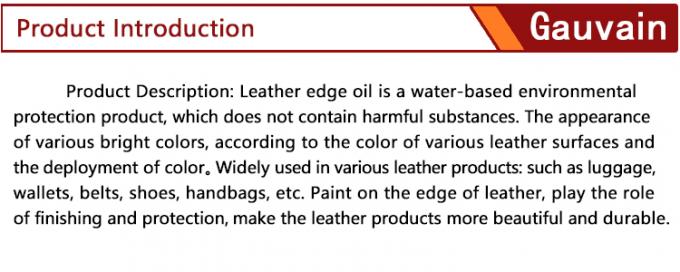 Economic Series Water Based Leather Edge Ink Different Colors One-time Coating Fullness Leather Edge Paint 2