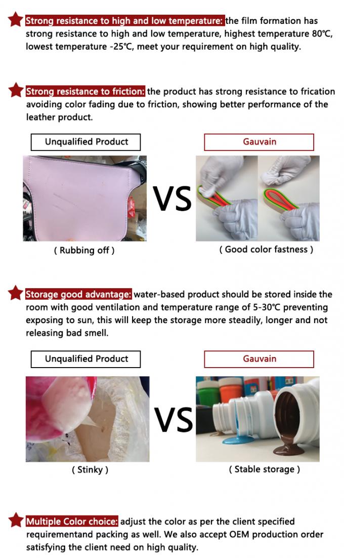 Economic Series Water Based Leather Edge Ink Different Colors One-time Coating Fullness Leather Edge Paint 12