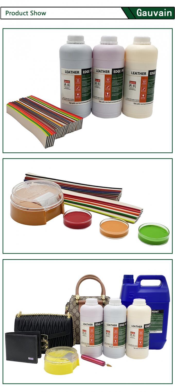 Factory Manufacturers Bags Shoes Coating Agent Color Leather Edge Painting Ink Water Based Leather Edge Paint 2