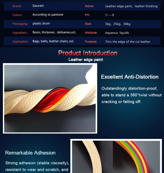 High Quality Creative DIY Water Based Leather Edge Coating Paint Liquid Color Paint Professional Manufacturer 8